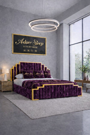 Crushed Velvet Aubergine