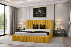 Plush Velvet Mustard Gold