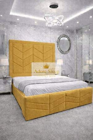 Plush Velvet Mustard Gold