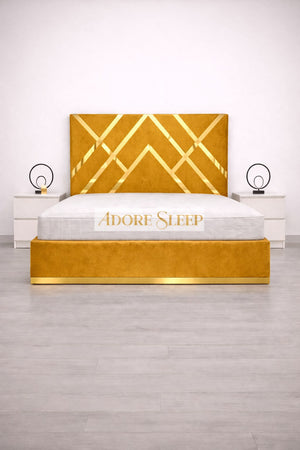 Plush Velvet Mustard Gold