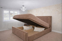 Naples Mink - Kensington Prestige Ottoman Divan Upholstered Bed Frame