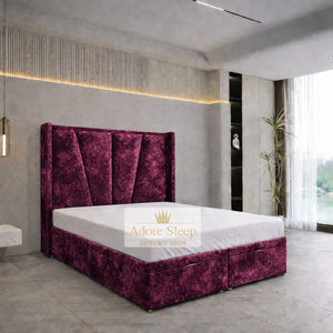Crushed Velvet Aubergine