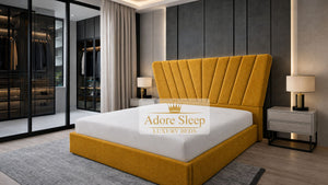 Plush Velvet Mustard Gold