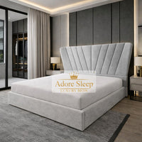 Naples Silver - Aurelia Fancrest Luxury Upholstered Bed