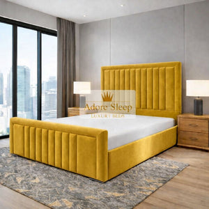 Plush Velvet Mustard Gold
